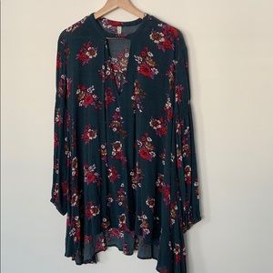 Free People Floral tunic